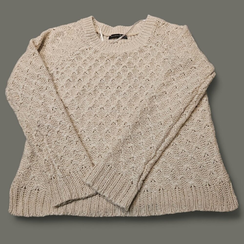 Cozy Cream Sweater sz 10 - Picture 2 of 7